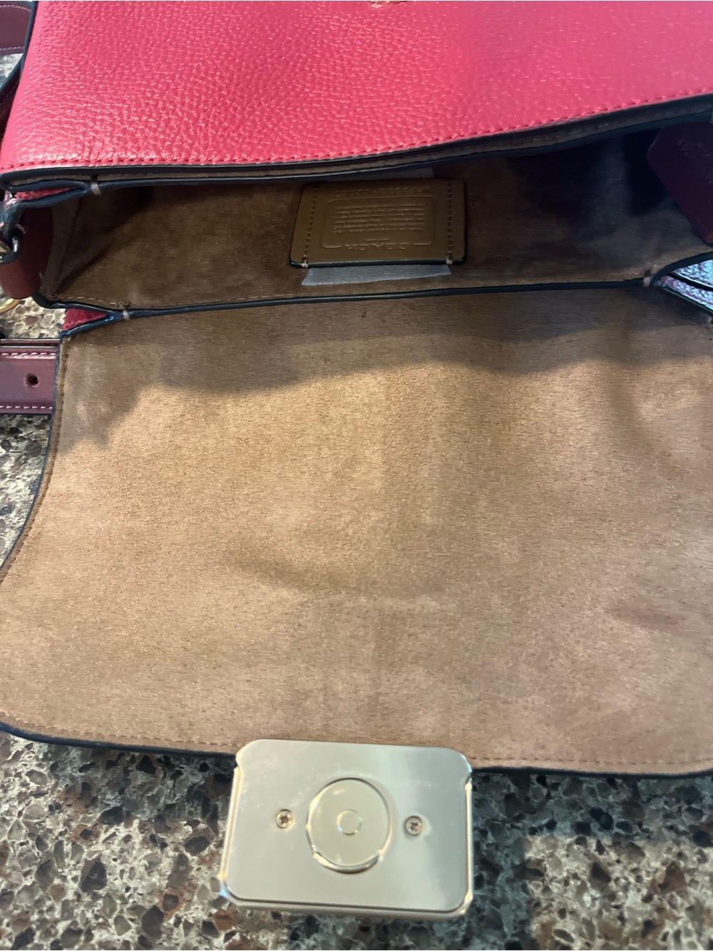 Coach Grace shoulder bag. New Two-Tone Burgundy and Red Shoulder Bag - Picture 10 of 15